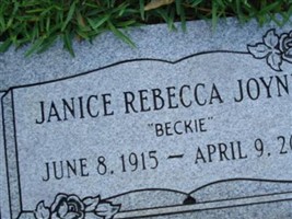 Janice Rebecca "Beckie" Joyner Janice Rebecca "Beckie" Joyner