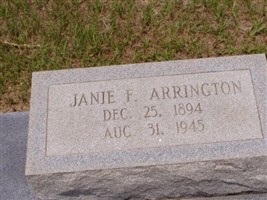 Janie Faircloth Arrington Janie Faircloth Arrington