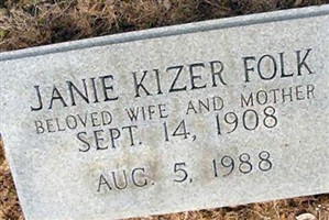 Janie Kizer Folk Janie Kizer Folk