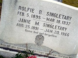 Janie M. Singletary Janie M. Singletary