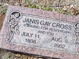 Janis (Jan) Gay Ross Cross