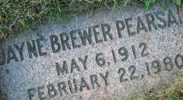 Jayne Brewer Pearsall