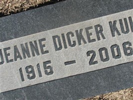 Jeane Dicker Kuhn Jeane Dicker Kuhn