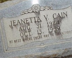 Jeanetta V Cain