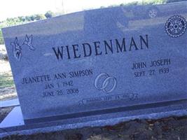 Jeanette Ann Simpson Wiedenman