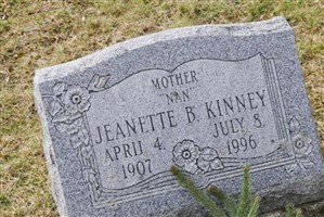 Jeanette B "Nan" Kinney Jeanette B "Nan" Kinney
