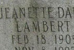 Jeanette Darr Lambert Jeanette Darr Lambert
