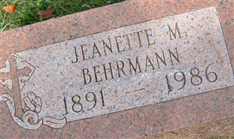 Jeanette M Behrman