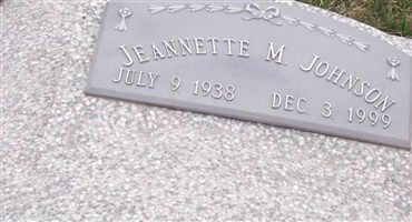 Jeannette M. Johnson Jeannette M. Johnson