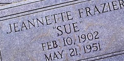 Jeannette "Sue" Frazier