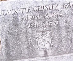 Jeannette Virginia Cersley Jewett Jeannette Virginia Cersley Jewett