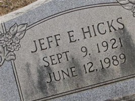 Jeff E Hicks
