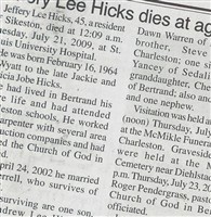 Jeffery Lee Hicks Jeffery Lee Hicks