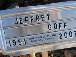 Jeffrey Gordon "Jeff" Goff Jeffrey Gordon "Jeff" Goff