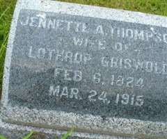 Jennette A. Thompson Griswold Jennette A. Thompson Griswold
