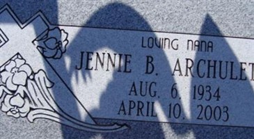 Jennie B. Archuleta Jennie B. Archuleta