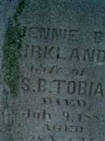 Jennie B (Kirkland) Tobias Jennie B (Kirkland) Tobias