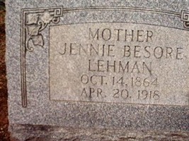 Jennie E Besore Lehman Jennie E Besore Lehman