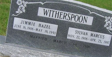 Jennie Hazel "Jimmie" Hancock Witherspoon