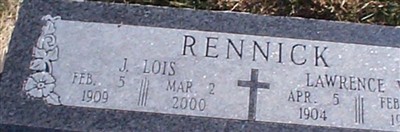 Jennie Lois Rennick Jennie Lois Rennick