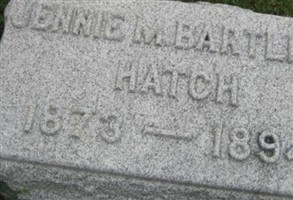 Jennie M. Bartlett Hatch Jennie M. Bartlett Hatch
