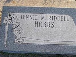 Jennie M Riddell Hobbs