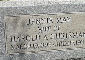 Jennie May Chrisman Jennie May Chrisman