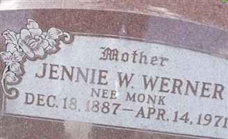 Jennie W. Monk Werner Jennie W. Monk Werner