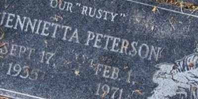 Jennietta "Rusty" Peterson Jennietta "Rusty" Peterson