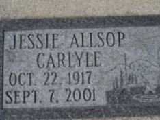 Jessie Allsop Carlyle Jessie Allsop Carlyle