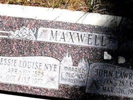 Jessie Louise Nye Maxwell Jessie Louise Nye Maxwell