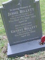 Jessie Wakefield Billett Jessie Wakefield Billett
