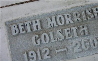 Beth Jewell Morrish (Golseth) Plumb