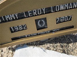 Jimmy LeRoy Lowman Jimmy LeRoy Lowman