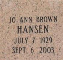 Jo Ann Brown Hansen