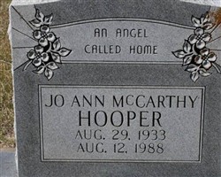 Jo Ann McCarthy Hooper Jo Ann McCarthy Hooper