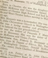 Joan McKenna -Hennessy Manente