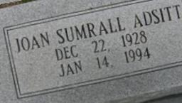 Joan Sumrall Adsitt