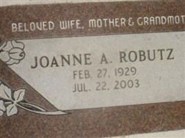 Joanne A Robutz