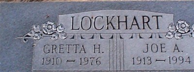 Joe A. Lockhart Joe A. Lockhart