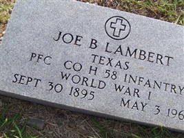 Joe B. Lambert Joe B. Lambert