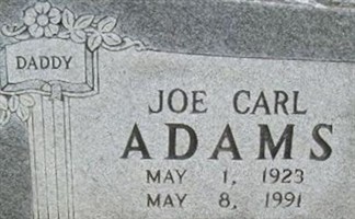 Joe Carl Adams Joe Carl Adams