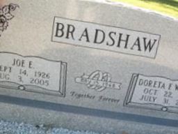 Joe E Bradshaw