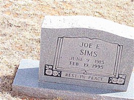 Joe E. Sims Joe E. Sims