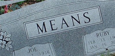 Joe H. Means Joe H. Means