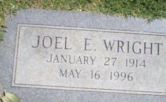 Joel E Wright Joel E Wright