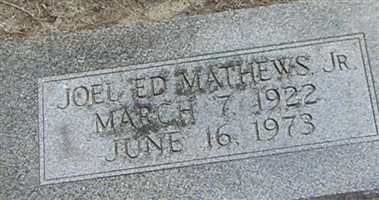 Joel "Ed" Mathews, Jr