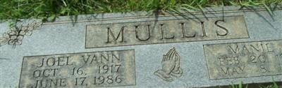 Joel Vann Mullis Joel Vann Mullis