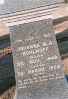 Johanna W.A. Kohlhoff