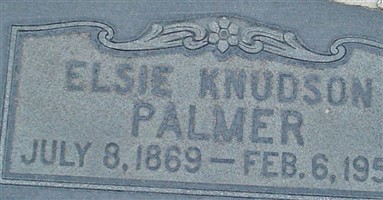 Elsie Johanne Christine Knudsen Palmer Elsie Johanne Christine Knudsen Palmer